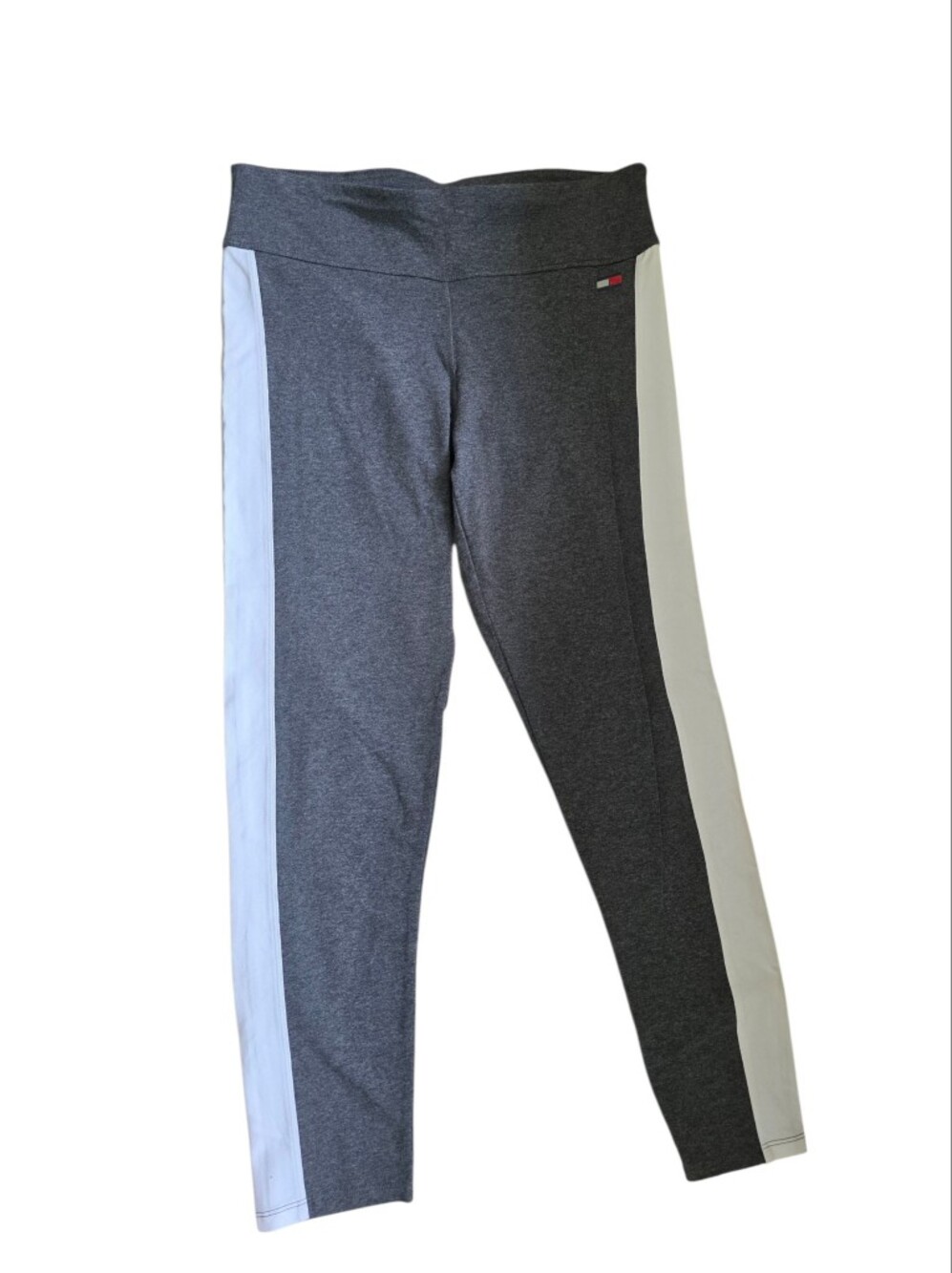 Tommy Hilfiger Charcoal Gray with White Side Panels Leggings